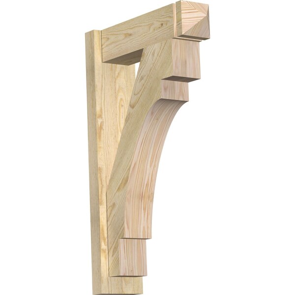 Ekena Millwork Merced Rough Sawn Arts and Crafts Outlooker, Douglas Fir, 6"W x 20"D x 32"H OUT06X20X32MRC03RDF - main